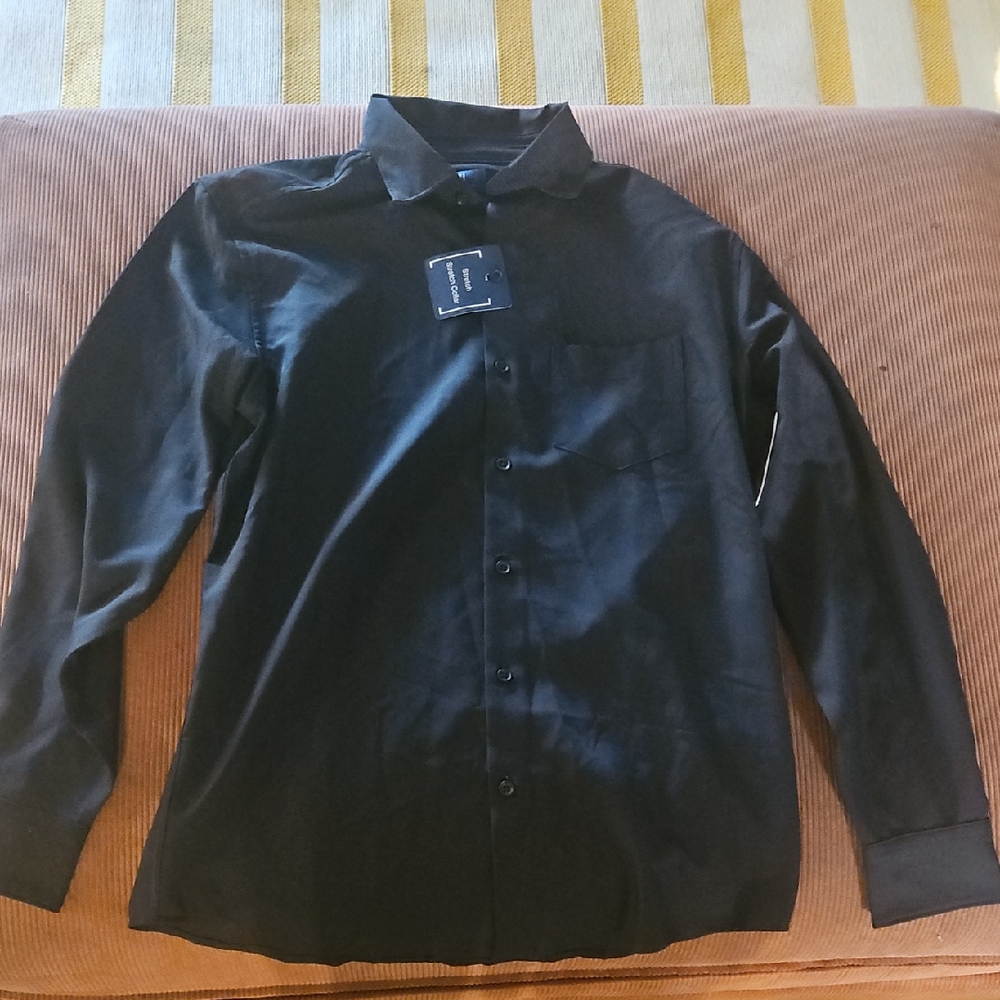 George Modern Fit Black Shirt